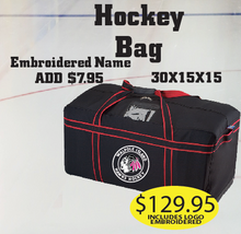 Load image into Gallery viewer, Hawks Equipment Bag with Logo Embroidered.
